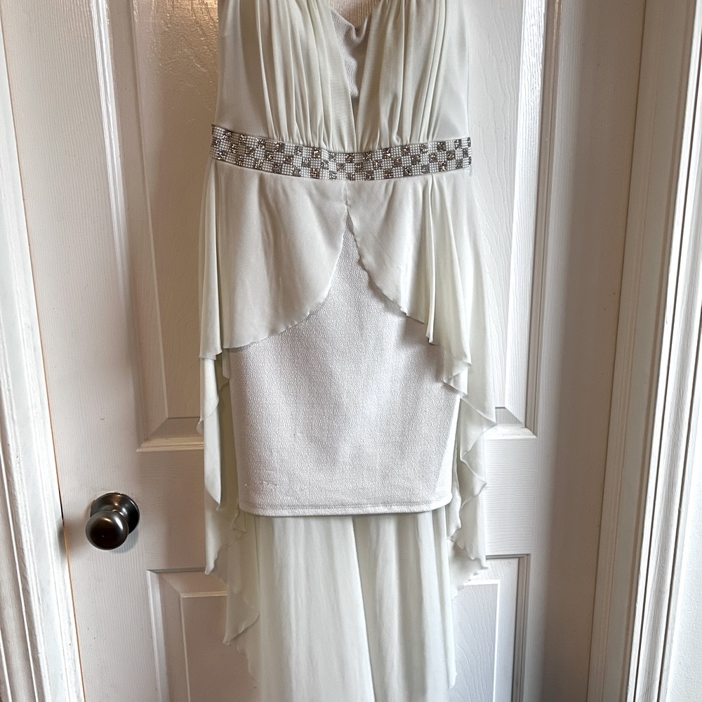 Strapless High Low Dress